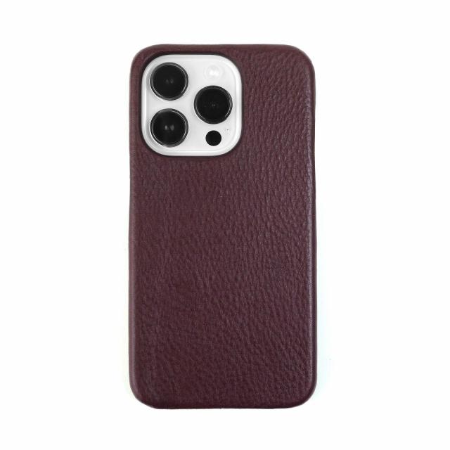 abbi ABS24076I14PWN iPhone 14 Pro用 VINTAGE イタリアンレザーバックカバー（ワイン）[ABS24076I14PWN] 返品種別A