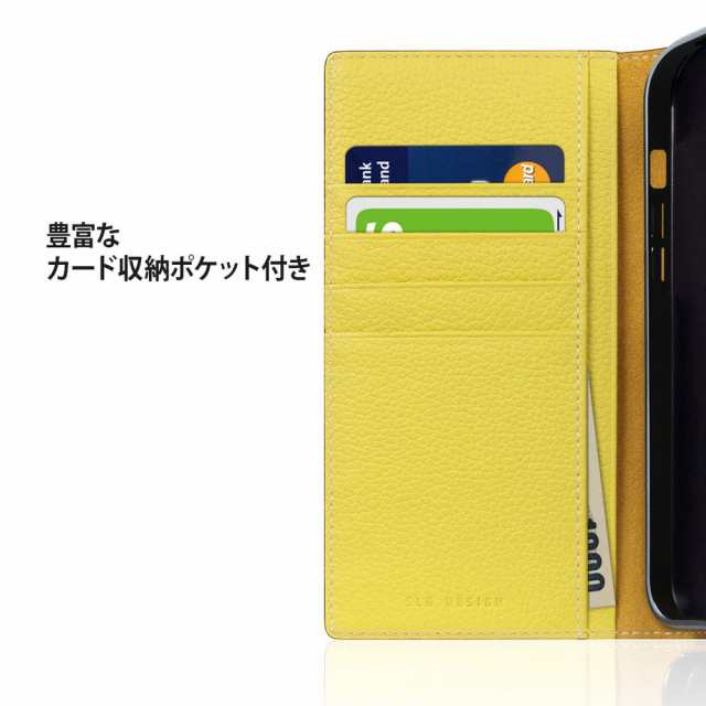 SLG Design SD24305I14TL iPhone 14用 手帳型ケース Neon Full Grain Leather Diary Case（ティール）[SD24305I14TL] 返品種別A