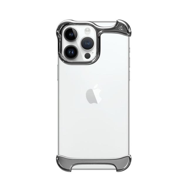 Arc AC25054I14PR iPhone 14 Pro用 Arc Pulse バンパーケース（アルミ・ミラーシルバー）[AC25054I14PR] 返品種別A