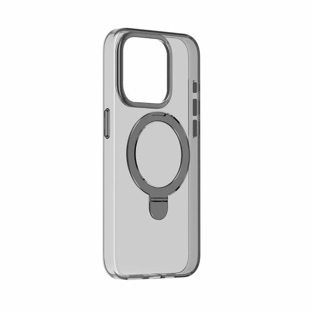 MOMAX MM25551I15PM iPhone 15 Pro Max用 Magsafe対応スタンドケース Flip（クリアブラック）[MM25551I15PM] 返品種別A