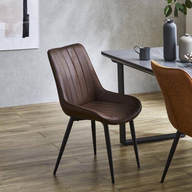 後藤家具物産・大川リビング木工社 DC-RTY-DBR ダイニングチェアー