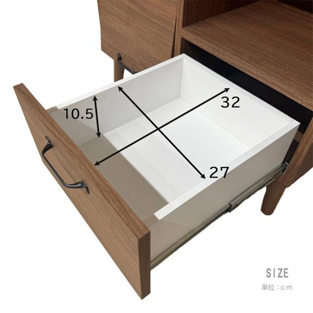 後藤家具物産・大川リビング木工社 CN-GY-W72-WH 北欧風 幅72cmキャビネット ホワイト【他商品との同時購入不可】メーカー直送品(沖縄県・離島はお届け対象外となります)[CNGYW72WH] 返品種別B_5