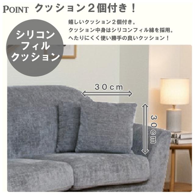 後藤家具物産・大川リビング木工社 カバーリング2人掛けソファ（ベージュ） SO-LIK-BE返品種別B_6