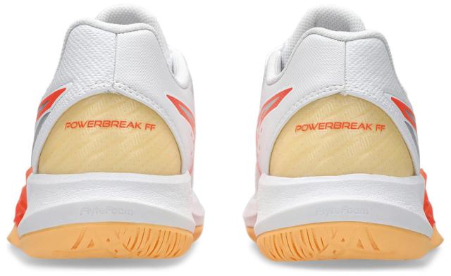 アシックス レディース ハンドボールシューズ POWERBREAK FF（WHITE/VIVID CORAL・サイズ：23.5cm） asics 1072A104-102-23.5返品種別A