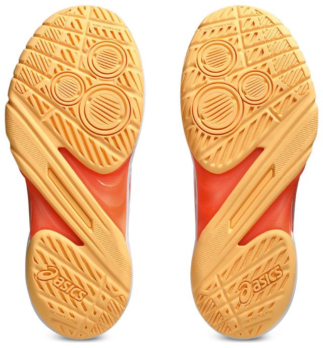 アシックス レディース ハンドボールシューズ POWERBREAK FF（WHITE/VIVID CORAL・サイズ：23.5cm） asics 1072A104-102-23.5返品種別A