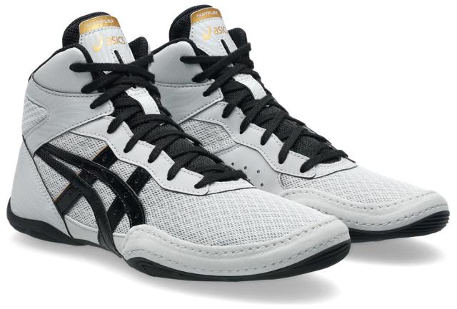 アシックス ジュニア レスリングシューズ MATFLEX 7 GS（CONCRETE/BLACK・サイズ：20.0cm） asics 1084A011-022-20.0返品種別A