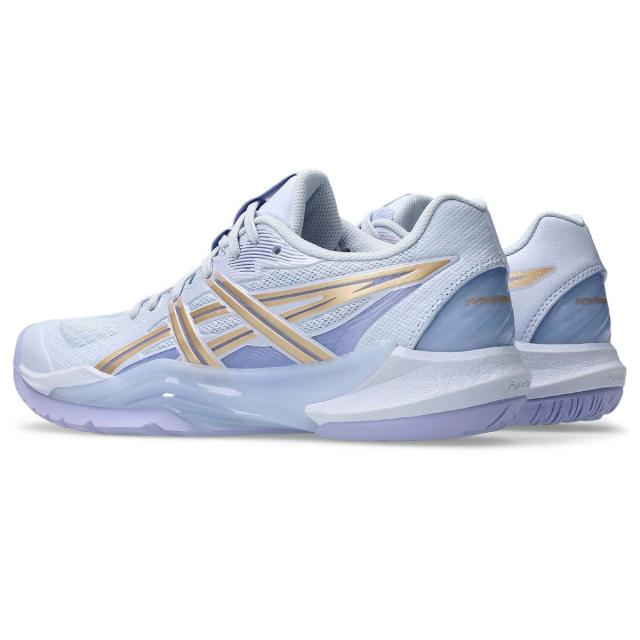 アシックス レディース ハンドボールシューズ POWERBREAK FF（BLUE FADE/CHAMPAGNE・サイズ：24.0cm） asics 1072A104-401-24.0返品種別A