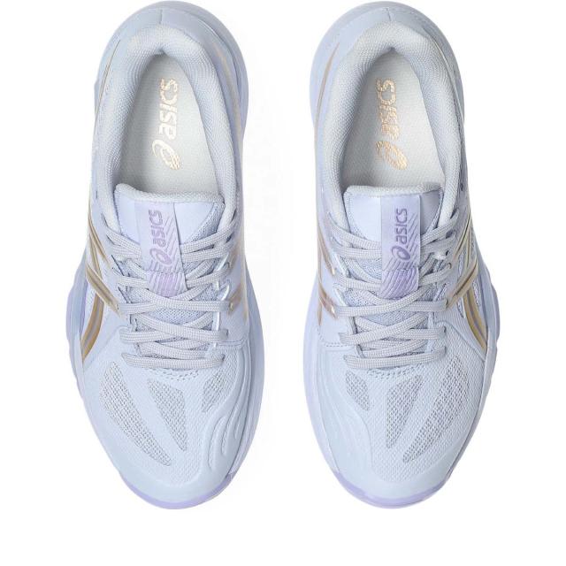 アシックス レディース ハンドボールシューズ POWERBREAK FF（BLUE FADE/CHAMPAGNE・サイズ：24.0cm） asics 1072A104-401-24.0返品種別A