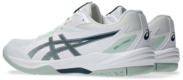 アシックス メンズ ハンドボールシューズ GEL-TASK 4（WHITE/TRANQUIL TEAL・サイズ：26.5cm） asics 1071A103-102-26.5返品種別A