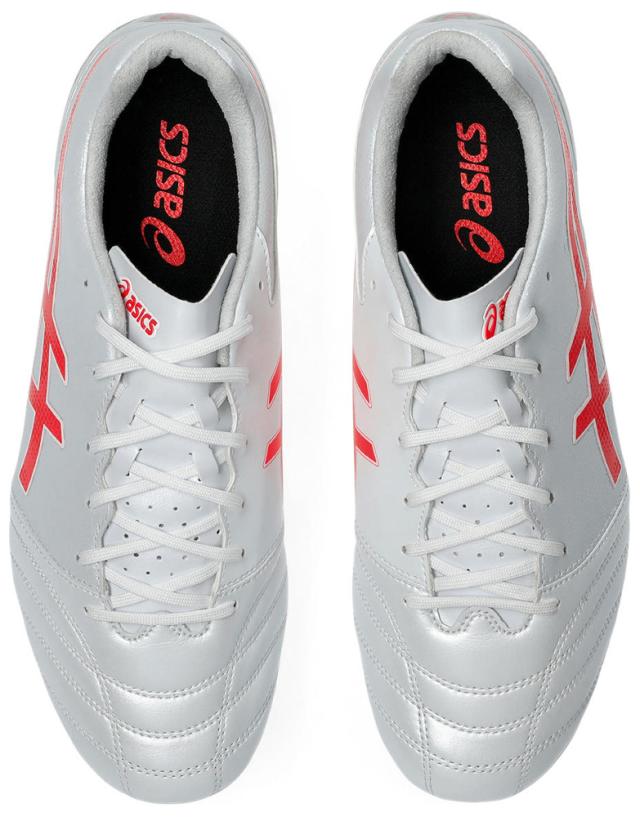 アシックス 1103A098-104-25.5 ユニセックス サッカー スパイク 固定式 DS LIGHT ADVANCE WIDE（WHITE/FLASH RED・サイズ：25.5cm）asics[1103A098104255] 返品種別A