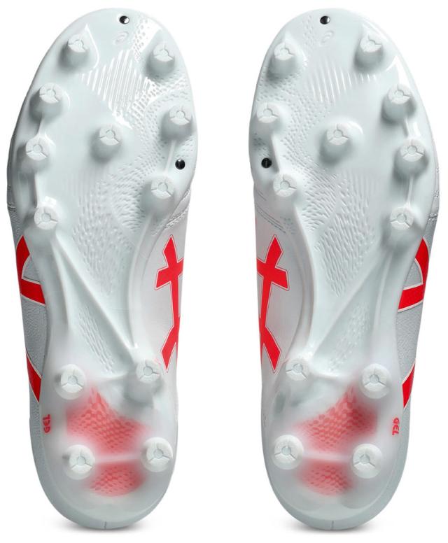 アシックス 1103A098-104-26.0 ユニセックス サッカー スパイク 固定式 DS LIGHT ADVANCE WIDE（WHITE/FLASH RED・サイズ：26.0cm）asics[1103A098104260] 返品種別A