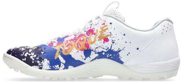 アシックス ユニセックス フットサル シューズ TOQUE 8 TF（WHITE/PURE GOLD・サイズ：27.5cm） asics 1113A045-101-27.5返品種別A_3