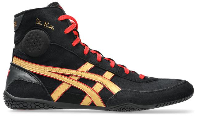 アシックス メンズ レスリングシューズ DAN GABLE EVO 3（BLACK/PURE GOLD・サイズ：27.5cm） asics 1081A052-002-27.5返品種別A