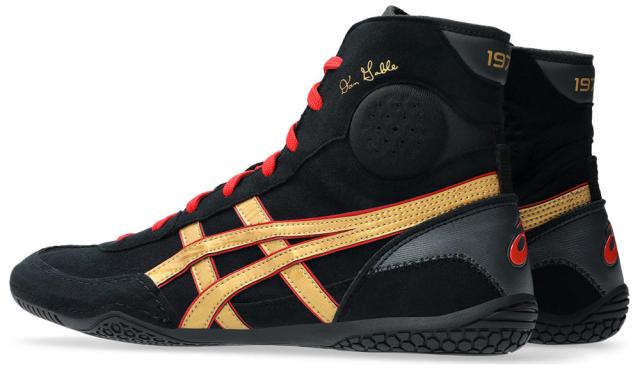 アシックス メンズ レスリングシューズ DAN GABLE EVO 3（BLACK/PURE GOLD・サイズ：27.5cm） asics 1081A052-002-27.5返品種別A