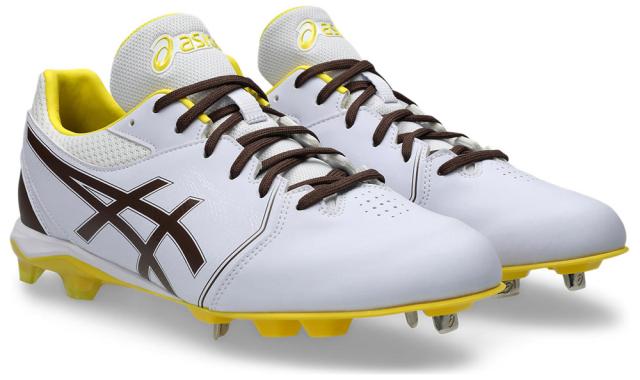 アシックス 1123A054-105-25.5 メンズ 野球 スパイク NEOCONNECT（WHITE/DARK BROWN・サイズ：25.5cm）asics[1123A054105255] 返品種別A