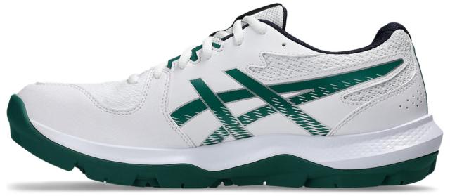 アシックス ユニセックス ハンドボールシューズ GEL-PEAKE 3（WHITE/JASPER GREEN・サイズ：24.5cm） asics 1113A057-101-24.5返品種別A
