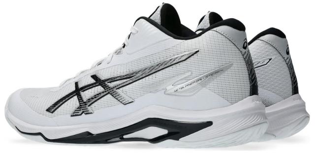 アシックス 1053A071-100-26.0 ユニセックス バレーボールシューズ NETBURNER BALLISTIC FF MT 4（WHITE/BLACK・サイズ：26.0cm）asics[1053A071100260] 返品種別A