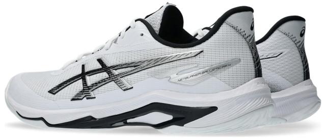 アシックス ユニセックス バレーボールシューズ NETBURNER BALLISTIC FF 4（WHITE/BLACK・サイズ：25.5cm） 1053A070-100-25.5返品種別A