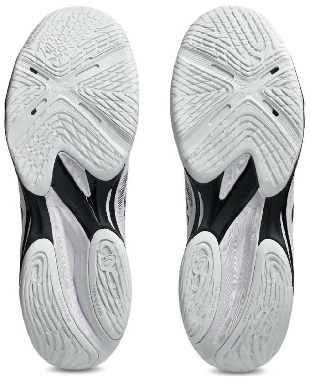 アシックス ユニセックス バレーボールシューズ NETBURNER BALLISTIC FF 4（WHITE/BLACK・サイズ：25.5cm） 1053A070-100-25.5返品種別A