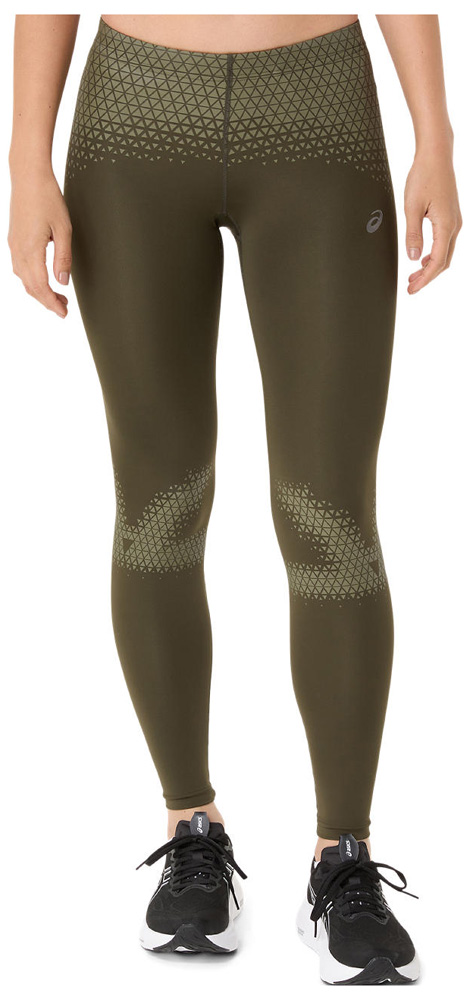 アシックス 2012C999-200-L レディース MOTION MUSCLE SUPPORTスタビリティタイツ（ブラウンストーン×マントルグリーン・サイズ：L）asics[2012C999200L] 返品種別A