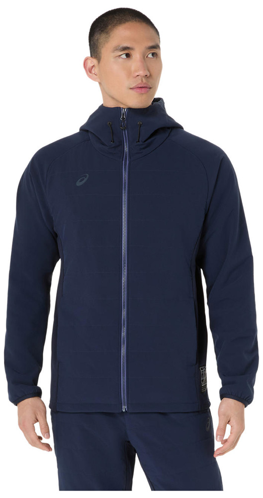 アシックス 2031F172-400-XL メンズ ハイブリッド中わたフリースフーディー（ミッドナイト・サイズ：XL）asics[2031F172400XL] 返品種別A