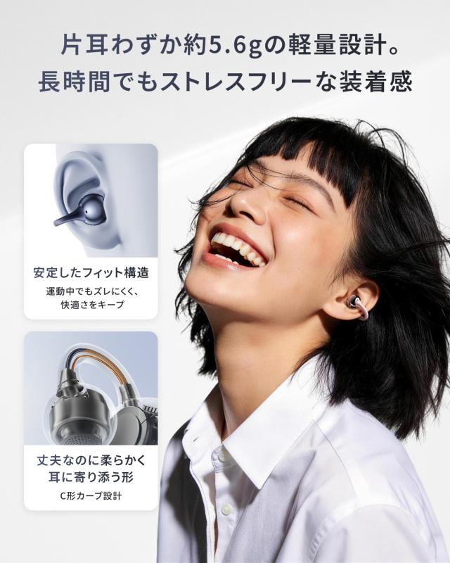 REGZA（レグザ） RB-A1S(ID) イヤーカフ型完全ワイヤレスBluetoothイヤホン（インディゴ）REGZA[RBA1SID] 返品種別A_5