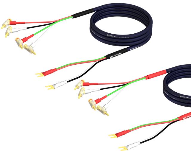 クリプトン SC-HR2020/3.5M-Y-B 完成品スピーカーケーブル《バイワイヤリングケーブル》【受注生産品】（3.5m・ペア/アンプ側Yラグ/スピーカー側バナナプラグ×2）KRIPTON[SCHR202035MYB] 返品種別A