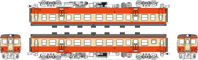 トラムウェイ (HO) TW-K20C-M キハ20-200代(二段上昇窓)一般色、動力付 返品種別B