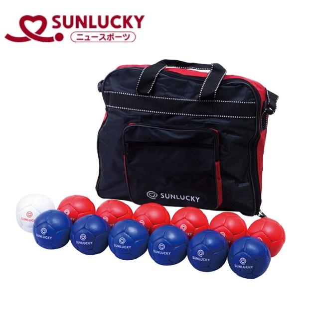 サンラッキー(Sunlucky) ボッチャゲーム用 ボールセット(12個入り・サイズ：ボール/直径約86mm) Sunlucky SNL-SRP540返品種別A