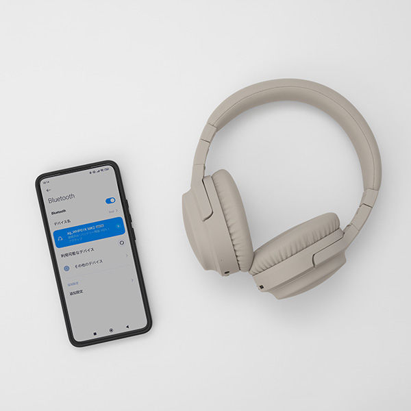 ag ノイズキャンセリング機能搭載Bluetooth対応ダイナミック密閉型ヘッドホン(クレイ) WHP01K MK2　CLAY AG-WHP01KMK2CL返品種別A_4