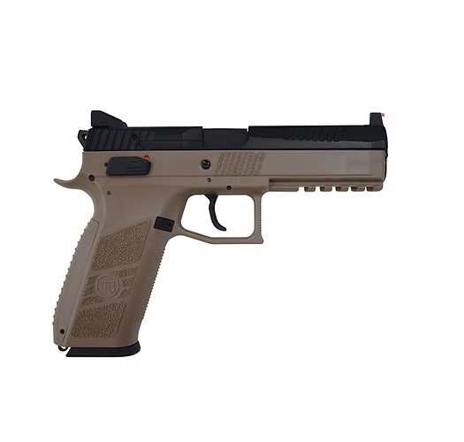 Carbon8 CZ P09 TAN フレーム CO2 ブローバック【CB07】【STGA認証済】【対象年令 18才以上用】エアガン 返品種別B