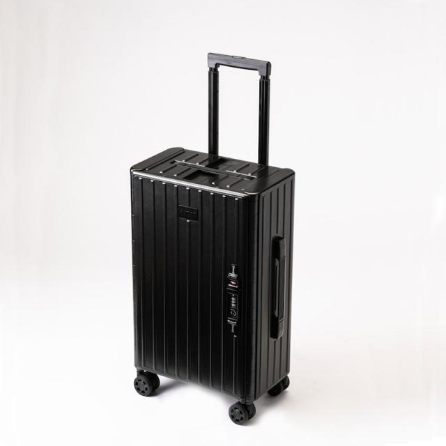 ＆.FLAT TRM-FL14400001-BK 折り畳めるキャリーケース メタリックカラー （ブラック・約35L）[TRMFL14400001BK] 返品種別A