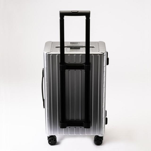 ＆.FLAT TRM-FL14400001-SV 折り畳めるキャリーケース メタリック