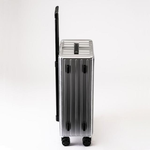 ＆.FLAT TRM-FL14400001-SV 折り畳めるキャリーケース メタリック