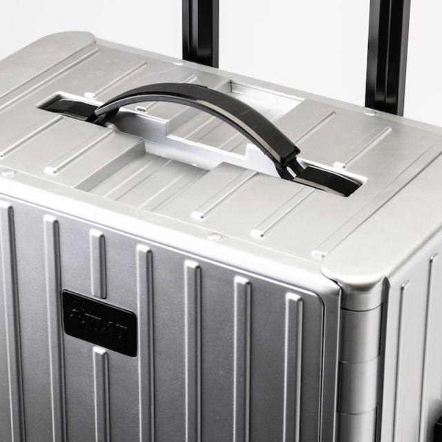 ＆.FLAT TRM-FL14400001-SV 折り畳めるキャリーケース メタリック