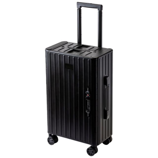 ＆.FLAT TRM-FL14400002-BK 折り畳めるキャリーケース マットカラー （ブラック・約35L）[TRMFL14400002BK] 返品種別A