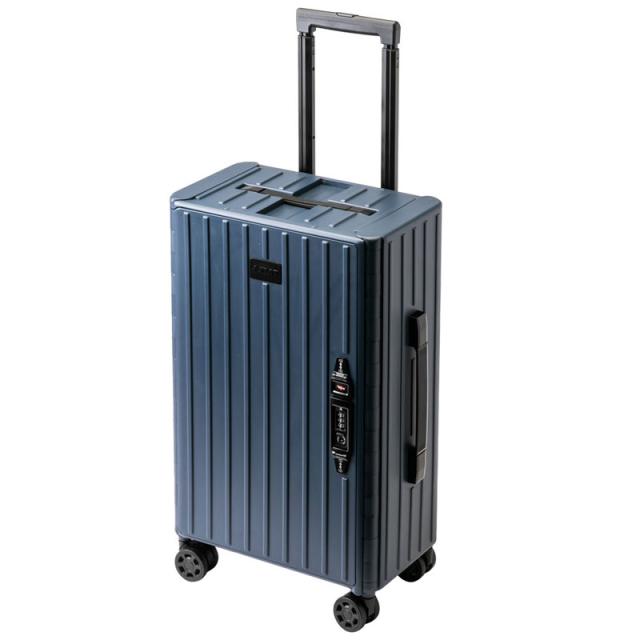 ＆.FLAT TRM-FL14400002-NV 折り畳めるキャリーケース マットカラー （ネイビー・約35L）[TRMFL14400002NV] 返品種別A