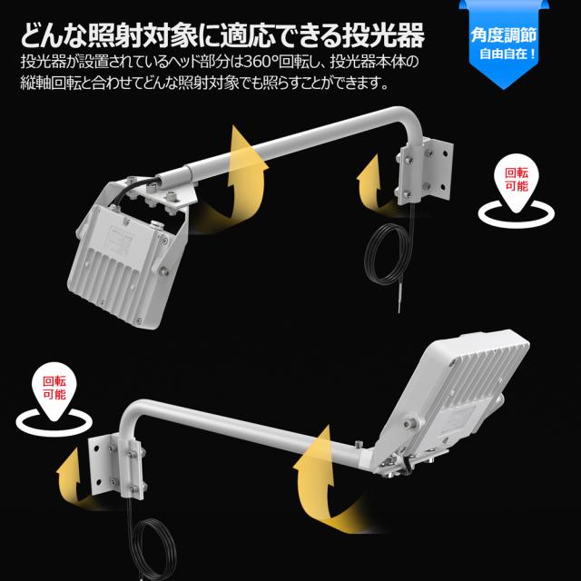 グッド・グッズ LD-K8W 一体型アームライト(白)　昼白色　2100lm/20WGOODGOODS　看板照明[LDK8W] 返品種別A_6