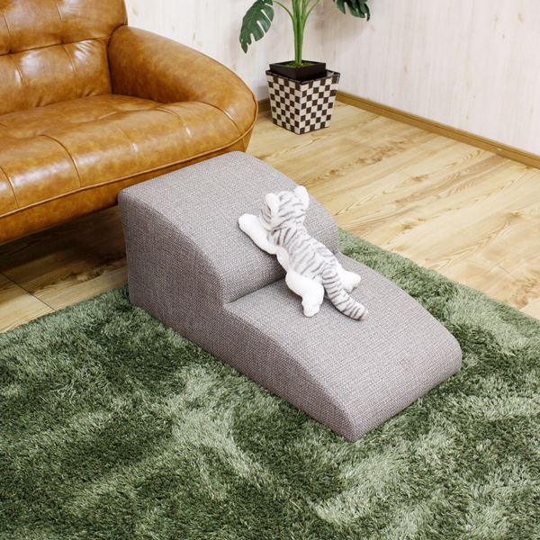 後藤家具物産・大川リビング木工社 DS-STEP-2-BR ドッグステップ 2段(ブラウン)[DSSTEP2BR] 返品種別A_2