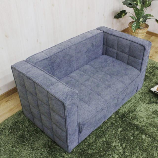 後藤家具物産・大川リビング木工社 引っかきキズに強いペットソファー(グレー)【他商品との同時購入不可】 PSO-1354返品種別B_4