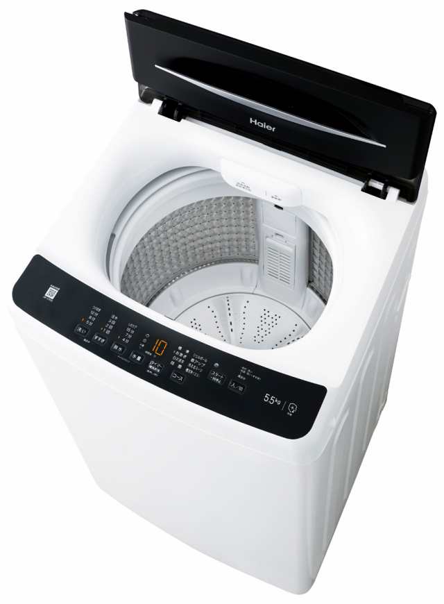 ハイアール JW-U55B-K 5.5kg 全自動洗濯機　ブラックhaier[JWU55BK] 返品種別A｜au PAY マーケット