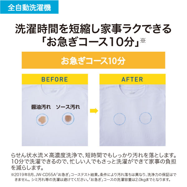 ハイアール JW-U70B-W 7.0kg 全自動洗濯機　ホワイトhaier[JWU70BW] 返品種別A