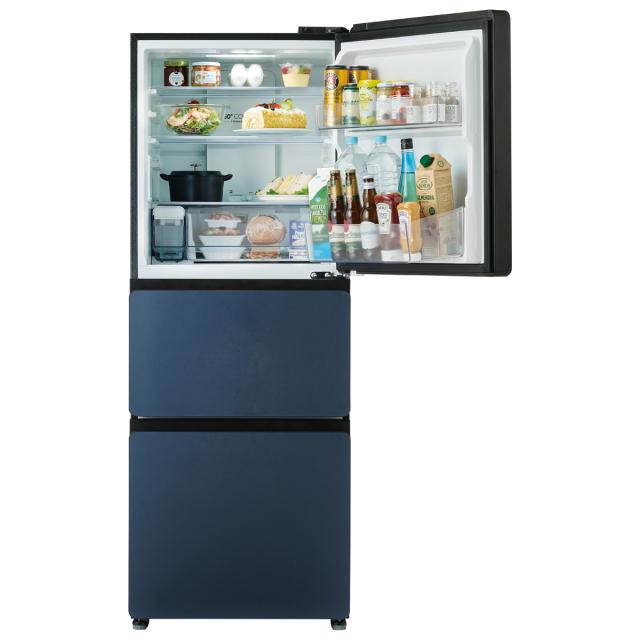 ハイアール JR-CVM33A-H 325L 3ドア冷蔵庫（ブルーイッシュグレー