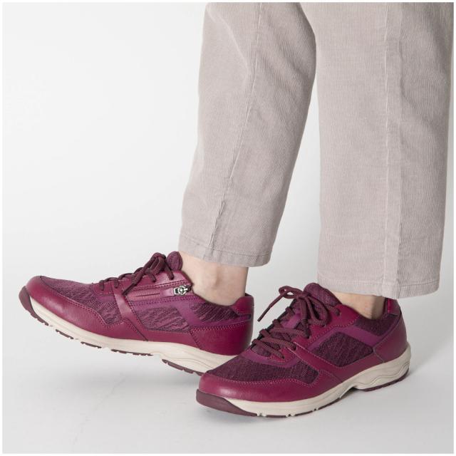 ミズノ レディース ウォーキングシューズ（パープル・サイズ：22.5cm） mizuno LD アラウンド 3 SW B1GD221567225返品種別A