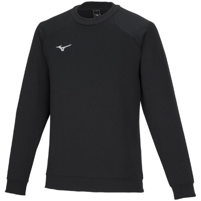 ミズノ 32MCA17509XL スウェットクルー（ブラック・サイズ：XL）MIZUNO[32MCA17509XL] 返品種別A その他ラグビーウェア