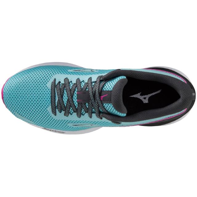 ミズノ レディース ランニングシューズ ウエーブリボルト3（ブルー×ブラック×ピンク・サイズ：23.0cm） J1GD238121230返品種別A