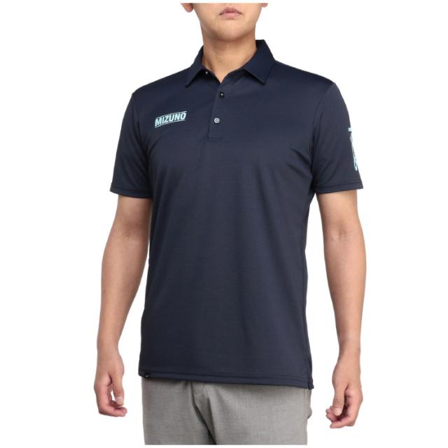ミズノ E2MAA02513M メンズ アイスタッチ半袖共衿シャツ（サルートネイビー・サイズ：M）MIZUNO[E2MAA02513M] 返品種別A