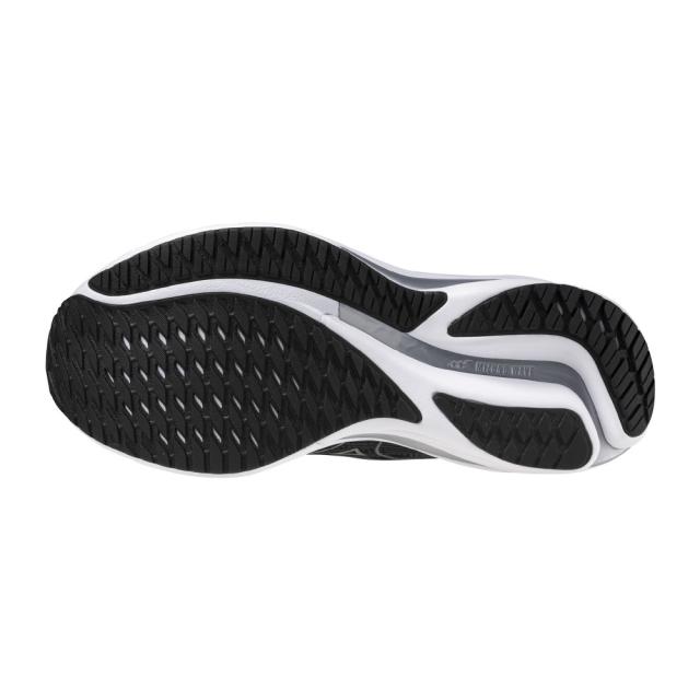 ミズノ メンズ ランニングシューズ ウエーブライダー28（ブラック×シルバー×ホワイト・サイズ：26.5cm） J1GC240302265返品種別A