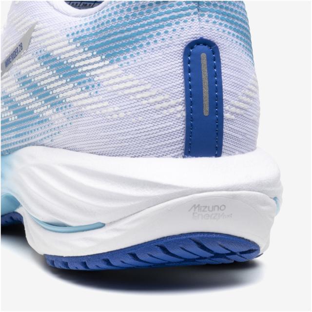 ミズノ レディース ランニングシューズ ウエーブライダー28（ホワイト×ブルー×ブルー・サイズ：25.0cm） J1GD240321250返品種別A