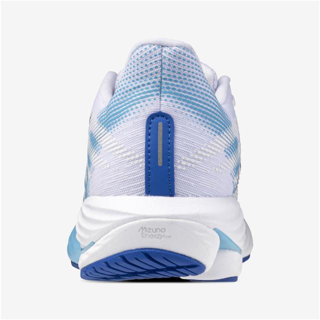 ミズノ レディース ランニングシューズ ウエーブライダー28（ホワイト×ブルー×ブルー・サイズ：23.5cm） J1GD240321235返品種別A